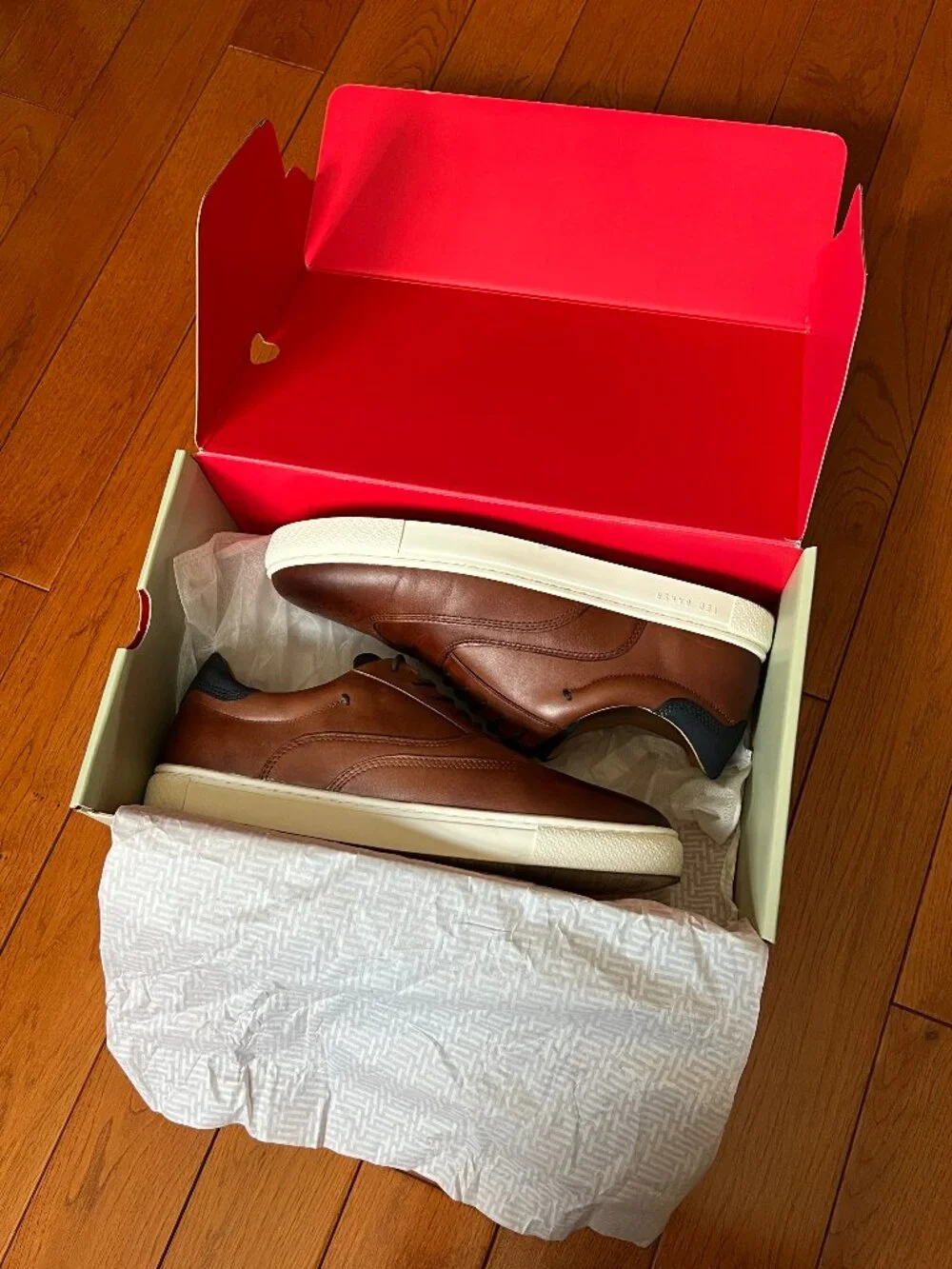 Ted Baker London Dentton 2 Leather Brogue Hybrid Lace Ups (color: cognac)